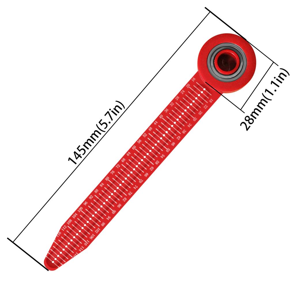 Precision Woodworking Plastic Compass & Circle Drawing Tool – Adjustable Rotary Ruler with Smooth Bearing