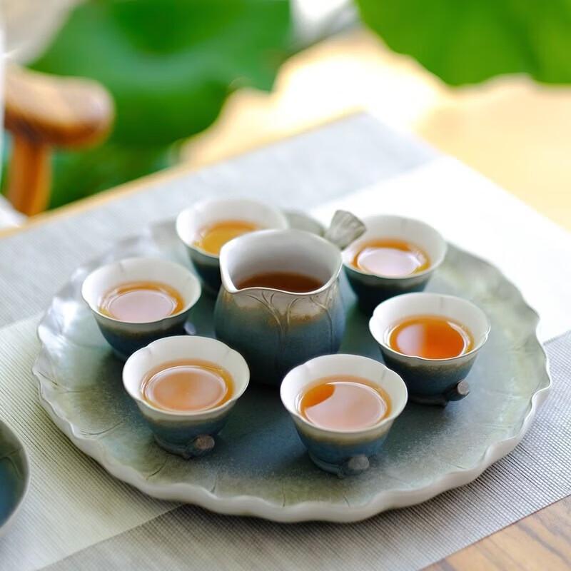 Edenus Ceramic Kung Fu Tea Set with Tea Tray
