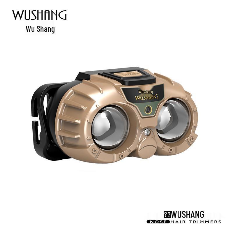 Rechargeable Dual-Head Super Bright Sensor Headlamp for Outdoor Use