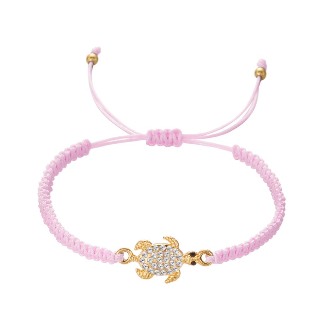 Boho Bohemian Sea Turtle Fabric Bracelet For Women, Full Rhinestone Turtle Handmade Bracelets, Beach Party Banquet Charm Jewelry.