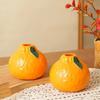 Decorative Simulated Orange Vase Ceramic Flower Holder Plant Terrarium  Table Centerpieces