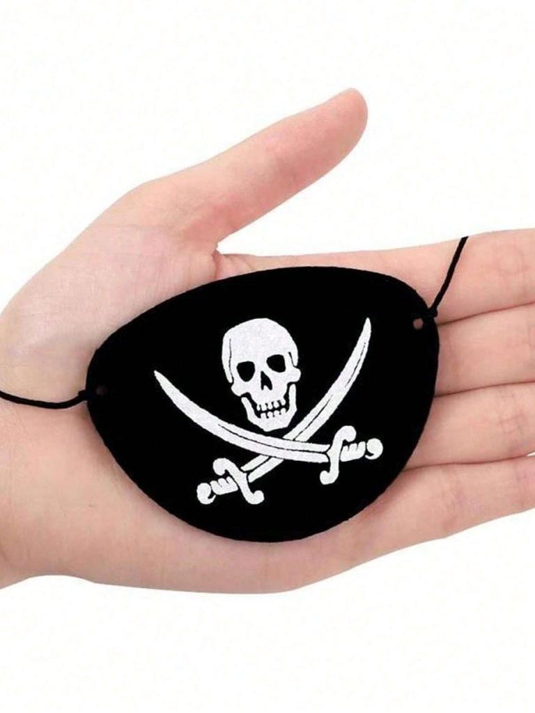 5/10/20 szt. Opaski pirackie na oko Maska na oko szkielet z filcu Jedno oko Kapitan szkielet Opaski na oko na Halloween Imprezę tematyczną piracką Dekoracja