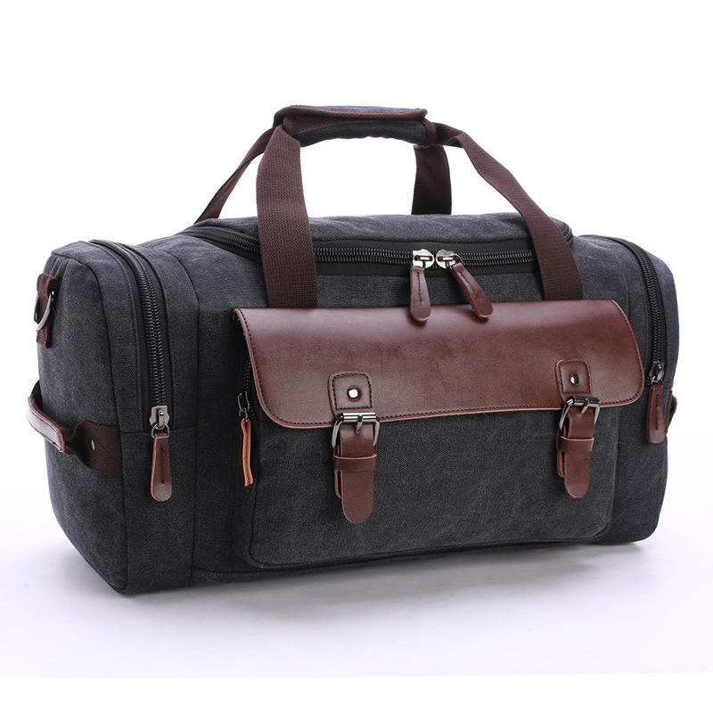 High Quality Canvas Large Capacity Travel Shoulder Handbag Crossbody Travel Duffel Women Duffle Bag