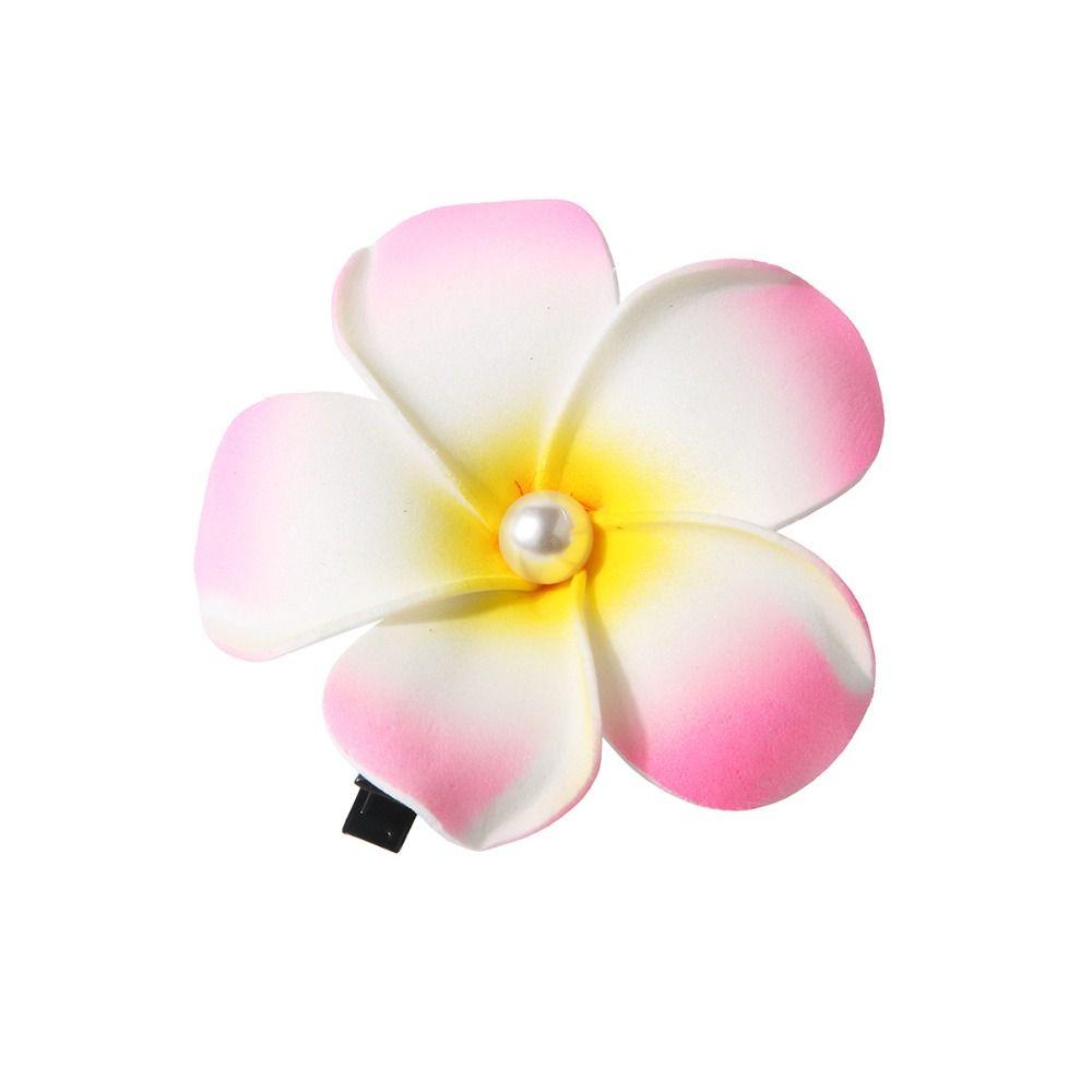 Plastic Gradient Flower Hairpins Mid Size Girls Duckbill Clip Cute Flower Hair Clip  Streetwear