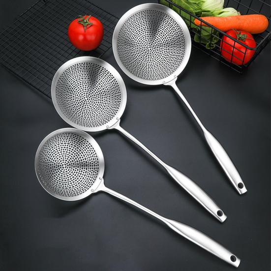 Colander Spoon Anti-scald Handle High Temperature Resistance 304 Stainless Steel Dishwasher Safe Strainer Scoop Kitchen Supply