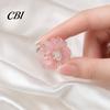 Reusable Napkin Holders 6Pcs Pink Flower Rings, Acrylic Holders, Elastic Rings Elegant Dinner for Wedding Bridal Shower Hotel Banquet Table