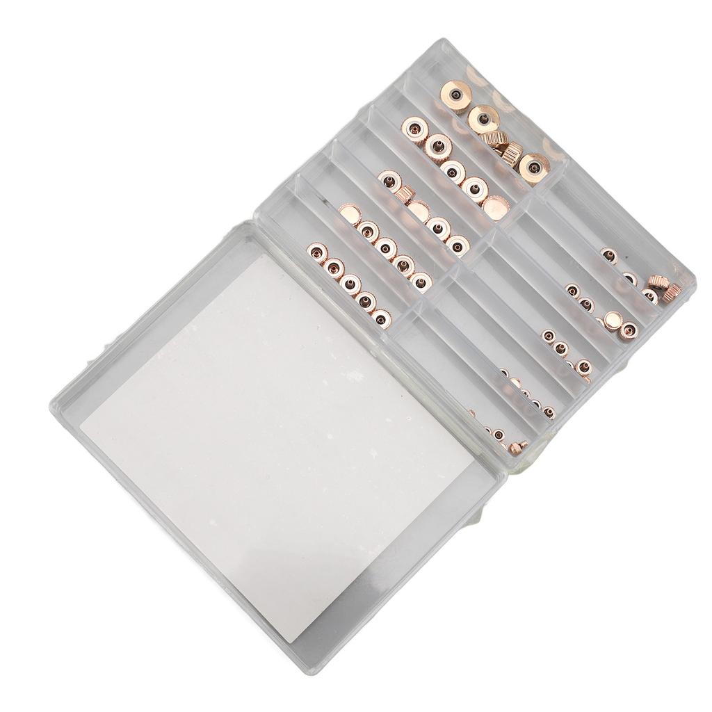 50PCS Watch Crown Adjust Time   Lifespan High Hardness Mixed Set Metal Replacement Watch Crown