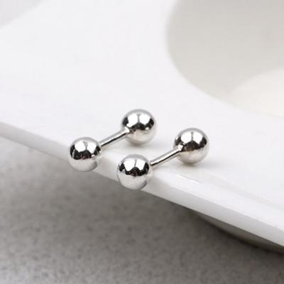 Full Silver Daily Simple Ball Piercing