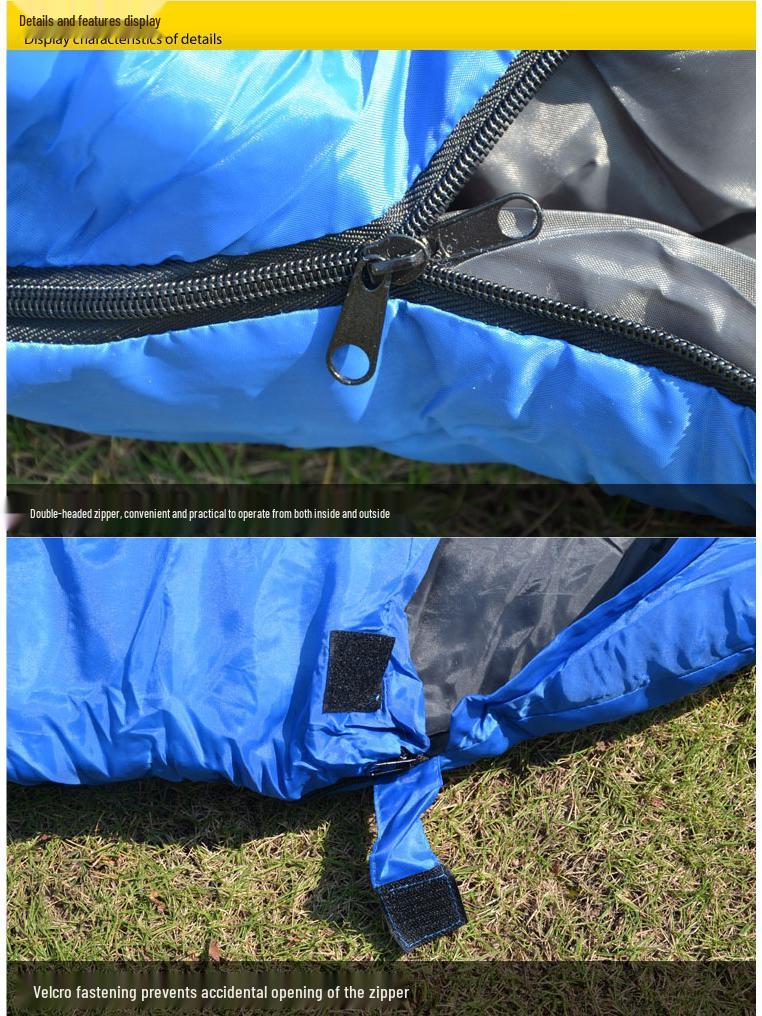 2026 Year of the Horse Thickened Warm Sleeping Bag for Outdoor Camping, Hiking, and Mountaineering - Autumn/Winter