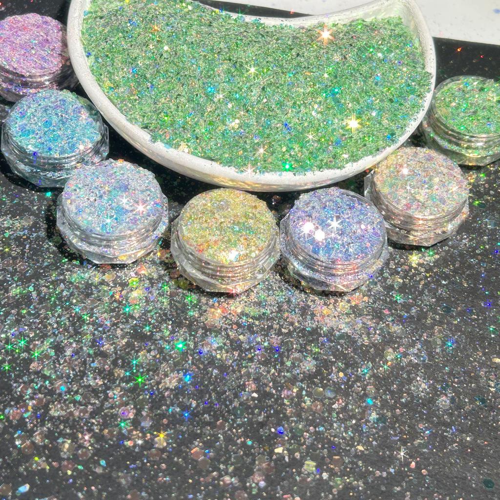 Fairy Eye Laser Nail Art Glitter Sequins for DIY Resin Crafts