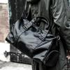 Men's Waterproof Leather Fitness Bag: Travel Handbag & Shoulder Messenger with Dry/Wet Separation