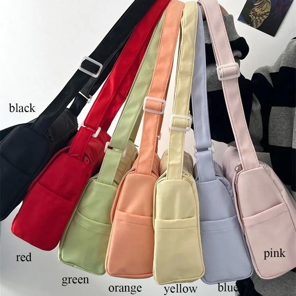 Canvas Shoulder Bags Women Simple Large Capacity Students Couples Shoulder Crossbody Commuter Casual Versatile Class Tote Bag