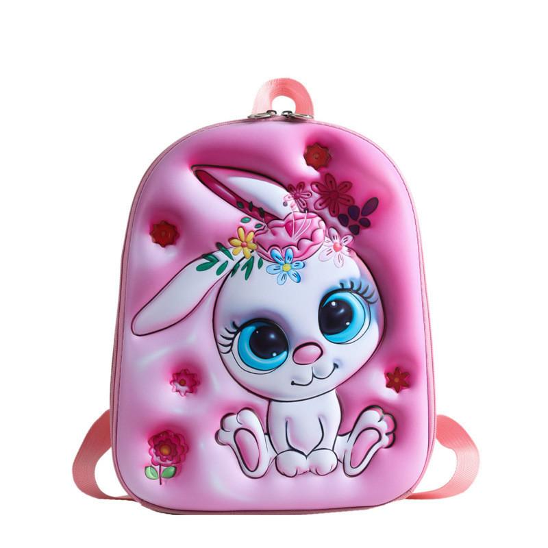 Lightweight Oxford Cloth Student Backpack For 3-4 Grade With Cute Cartoon Prints