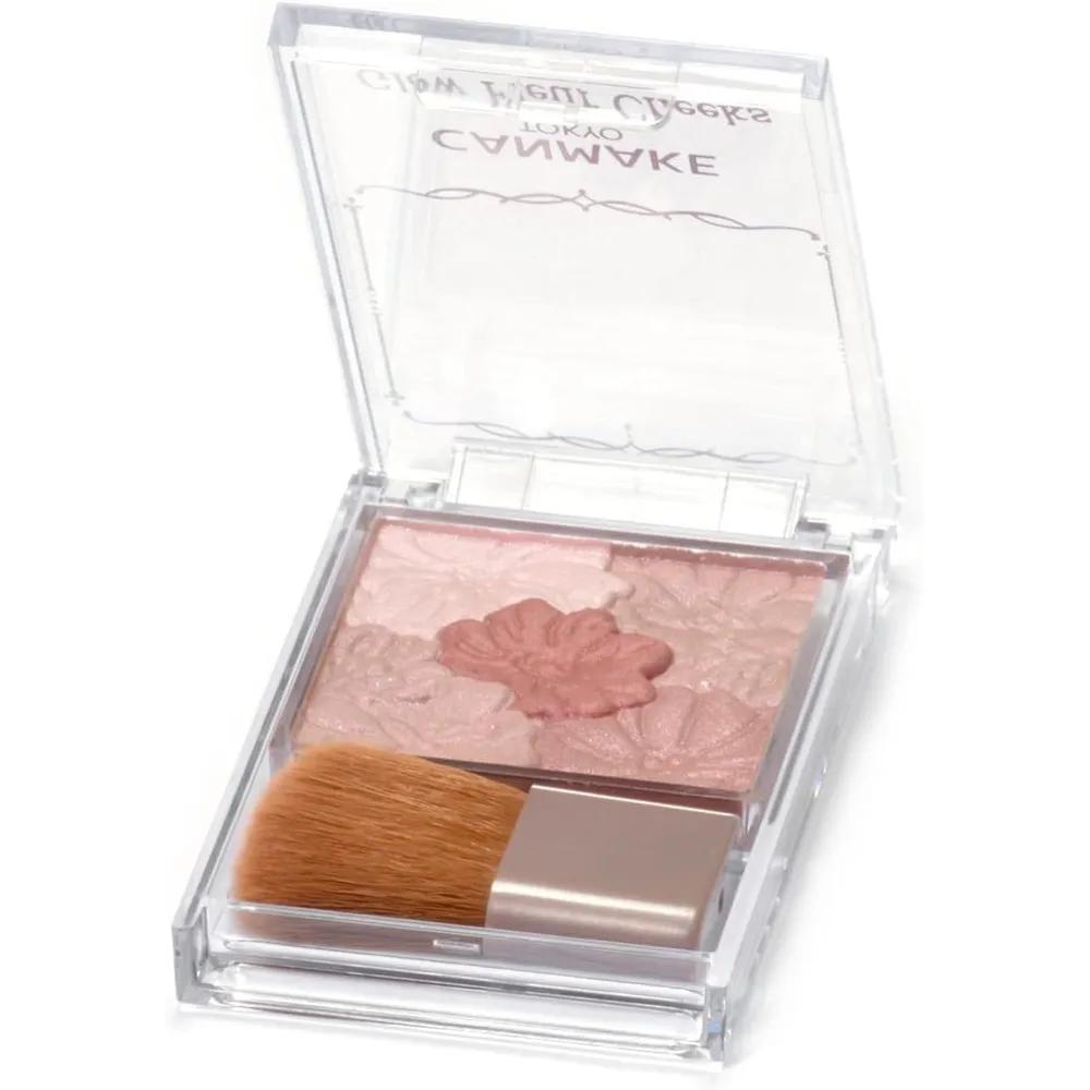 CANMAKE Glow Fleur Cheek 14 Rose Tea Fleur 6.3g Natural Glow 3 Pieces