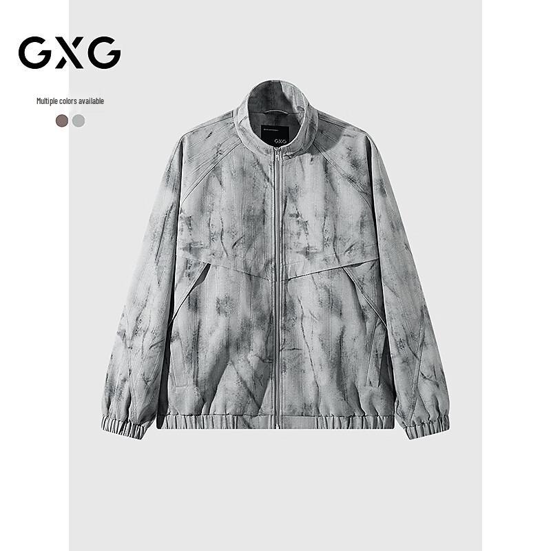 GXG Men s Stand Collar Textured Casual Jacket XL
