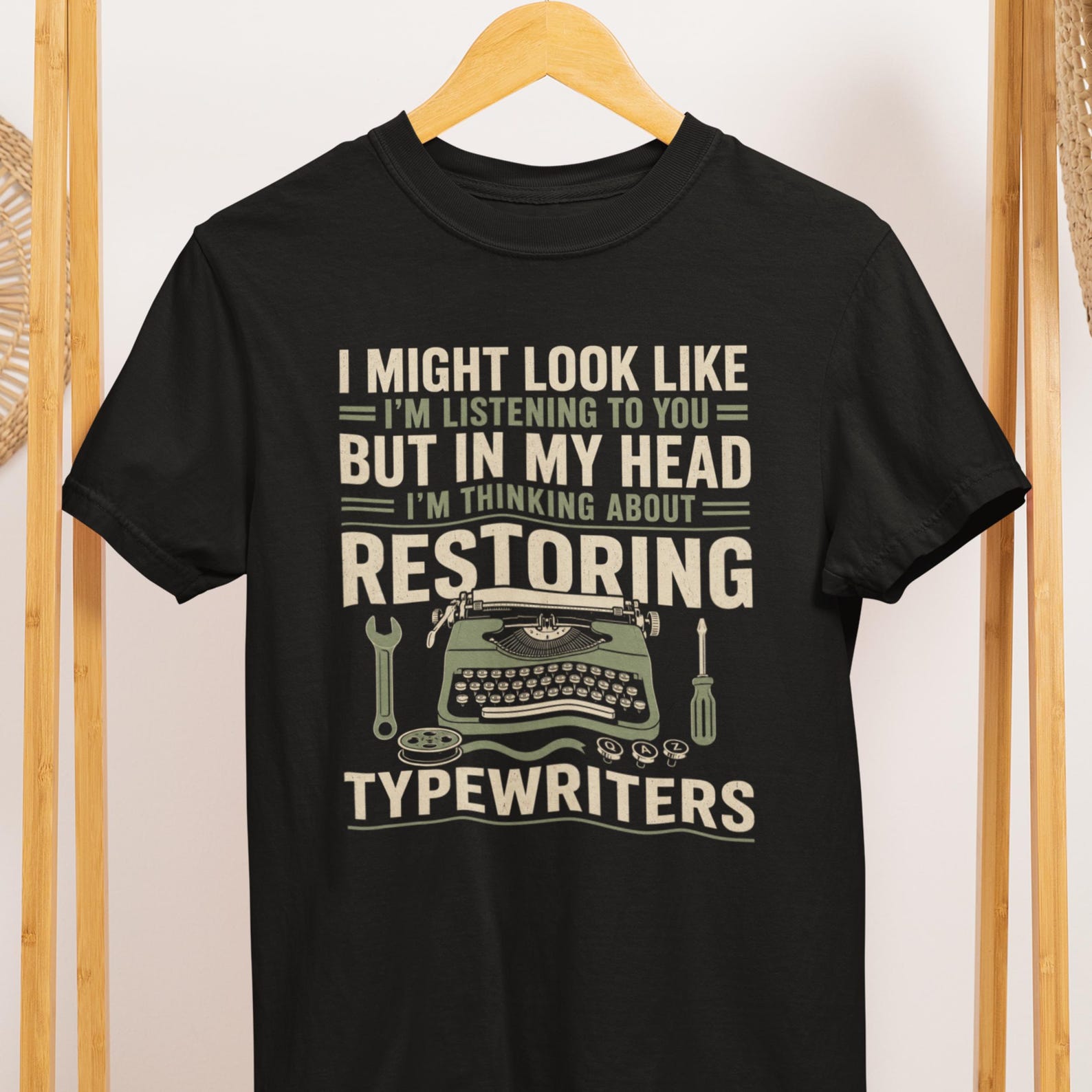 Typewriter Restoration Tee, Vintage Writer Shirt, Antique Machine Lover Gift 3XL