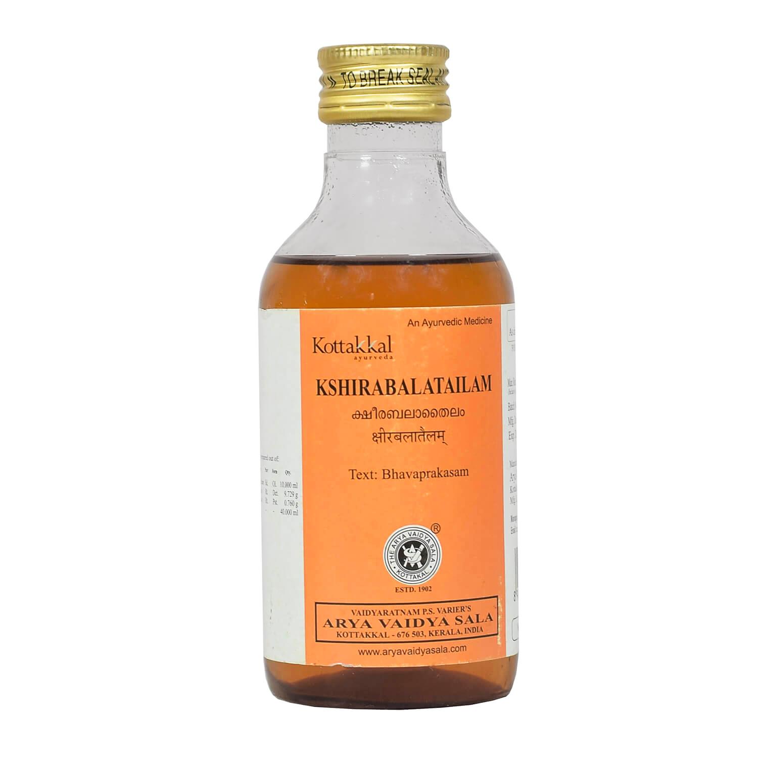 

Кширабала Тайлам (200 мл), Kshirabala Tailam, Kottakkal Ayurveda