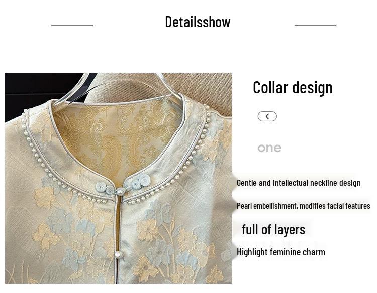 Double-Sided Layered Chinese Style Jacquard Vest for Middle-Aged & Elderly - Spring Qipao Vest