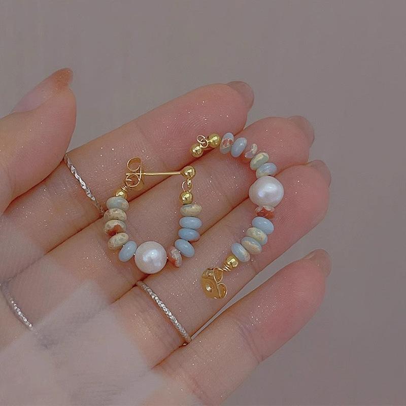 Новые китайские серьги с бусинами, взрывные кисточки, уникальная индивидуальность, серьги, нишевый дизайн, модные серьги в стиле легкой роскоши