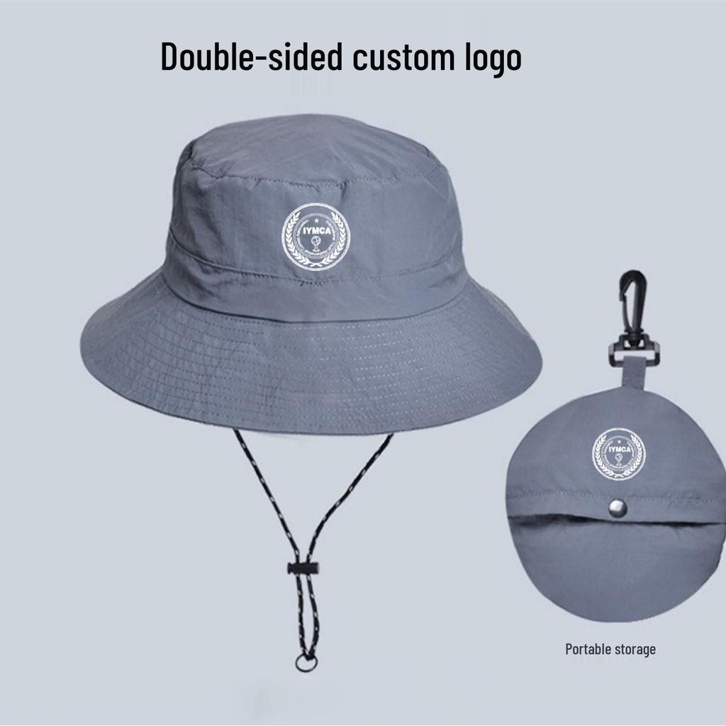 Women's Custom Logo Waterproof Bucket Hat - Sun Protective, Foldable & Perfect for Outdoor Fishing & Hiking