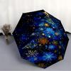 1pc Christmas Tree Snowflakes Automatic Folding Umbrella - Design, Durable Iron Frame for Travel, Outdoor, Beach Fashion Accessory a0920039