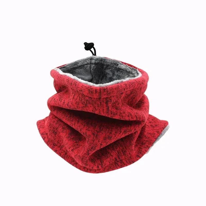 Winter Motorcycle Warm Mask Fleece Neck Warmer Windproof Scarf for Men Women Outdoor Camping Hiking Cycling Face Cover