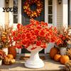 Maintenance Free Fake Greenery Artificial Morning Glory Flower Bouquet, Realistic Plastic Floral Arrangement Decorative Plants for Vases Home