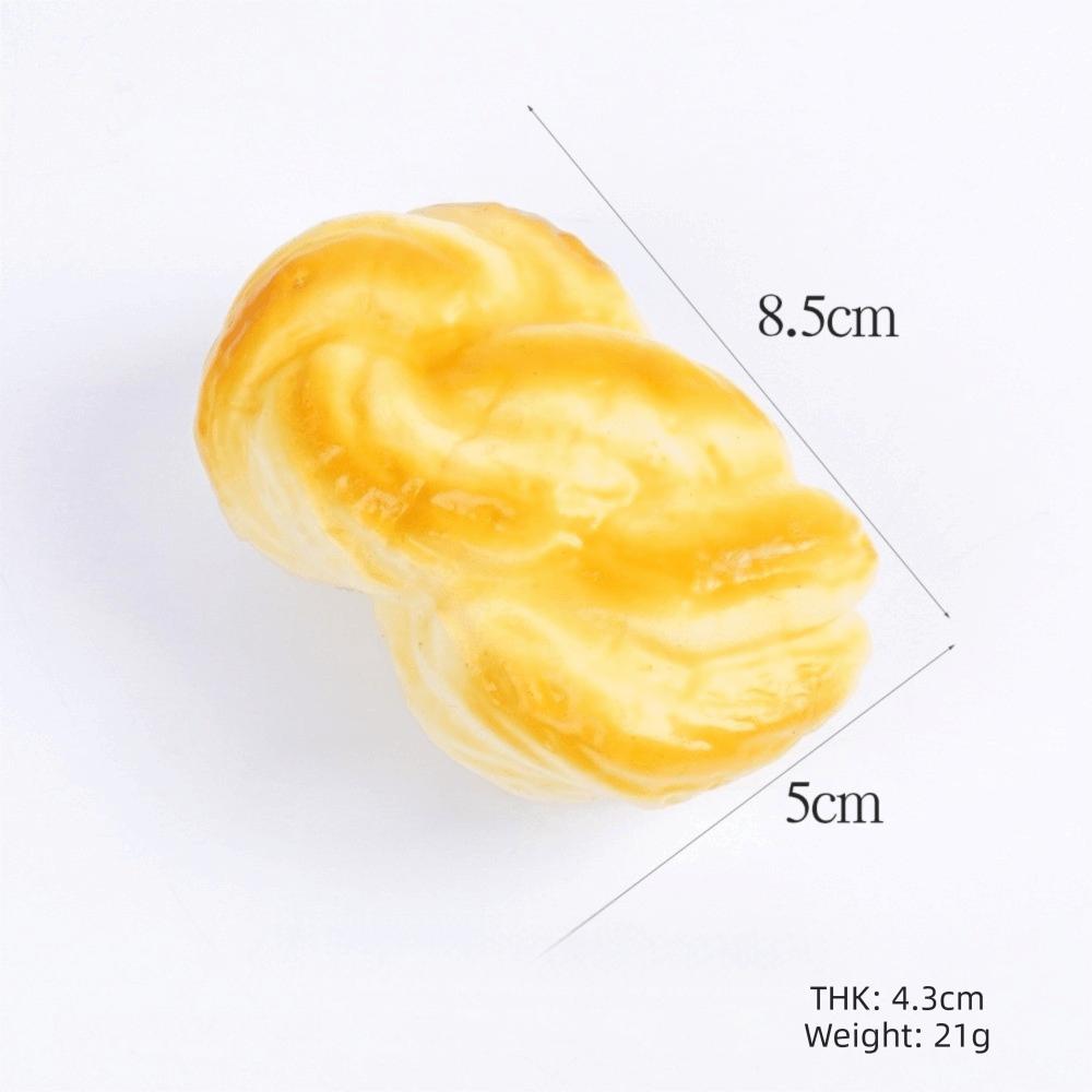 Realistic Soft Simulation Bread Stress Relief Pu Squeeze Toy Pineapple Bun Waffle Biscuit Squeeze Stress Toy Still Life