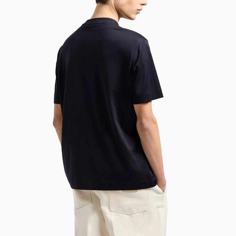 EMPORIO ARMANI Logo Embroidered Crewneck T Shirt EM001033-AF10017-MB222