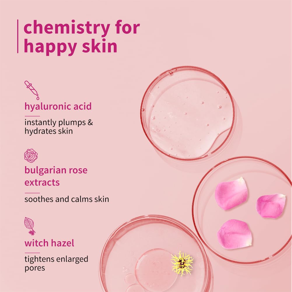 Plum Bulgarian Valley Rose Water Face Toner 150ml Hydrating Pores Tightening Alcohol-Free