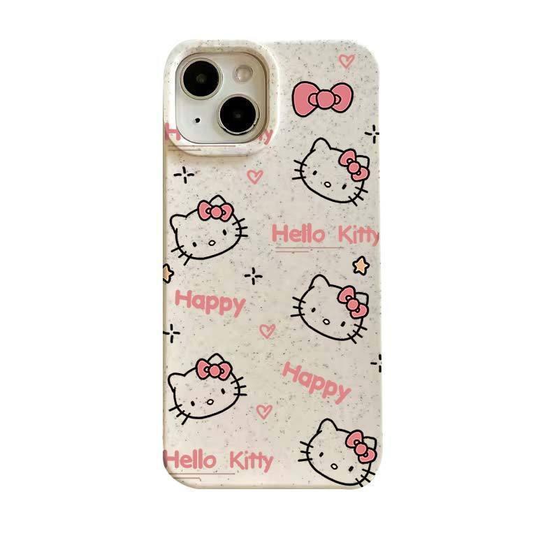 iPhone11promax mobile phone case cute graffiti kt cat apple 11/11 silicone 11/11 anti-drop 11 wheat