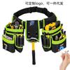 Thickened Canvas Electrician Tool Belt Multi‑Purpose Storage Pouch with 3 Magnets Work Accessories