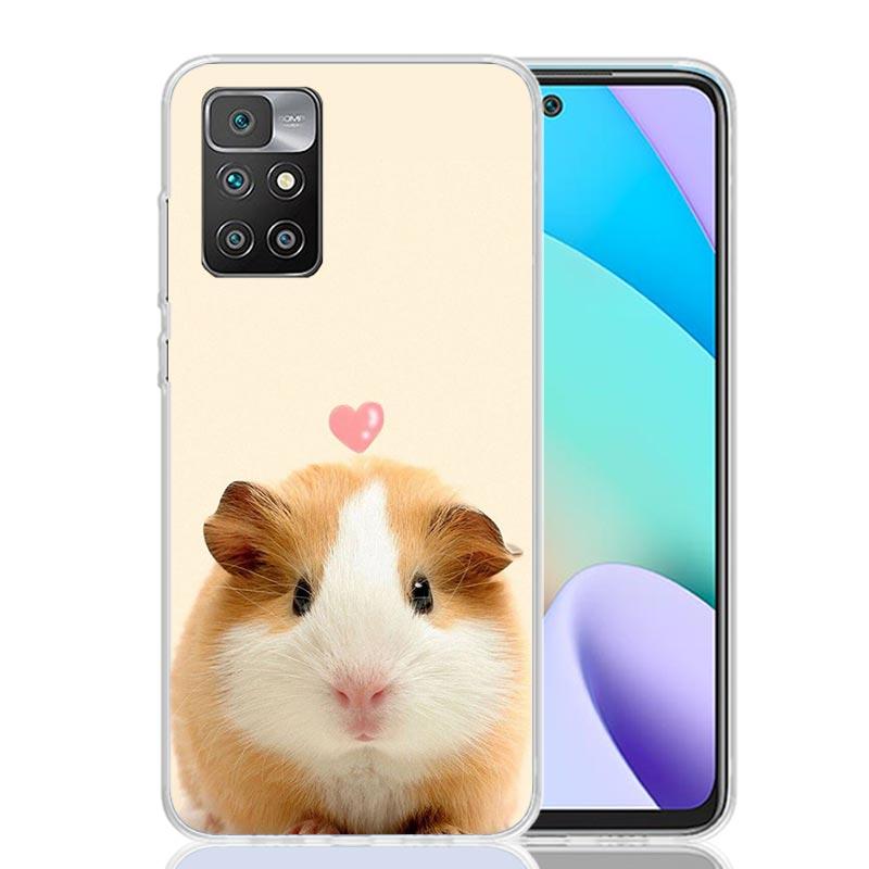 Cute Lovely Pet Hamster Case Phone Cover for Xiaomi Redmi 13 13C 14C 12 12C 10 10C 10A 9 9C 9A 9T 8 8A 7 7A 6 Pro 6A K70 K60 K40
