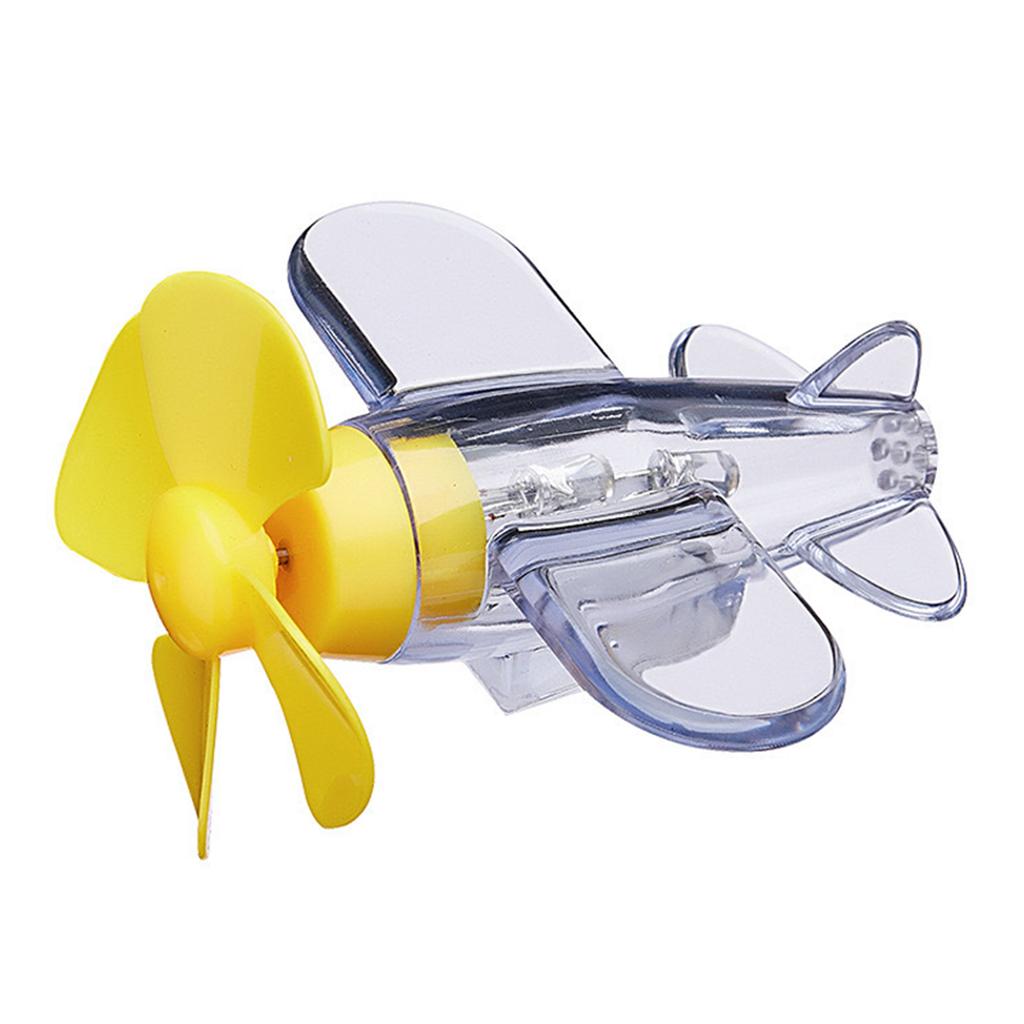 Wind Powered LED Airplane Ornament,Motorcycle & Car Electric LED Colorful Lights Rotatable Airplane Wind-Powered Airplane Decor