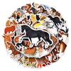 50 Horse Cartoon Stickers: Waterproof Graffiti for Suitcases, Scooters, Computers, and Tablets.