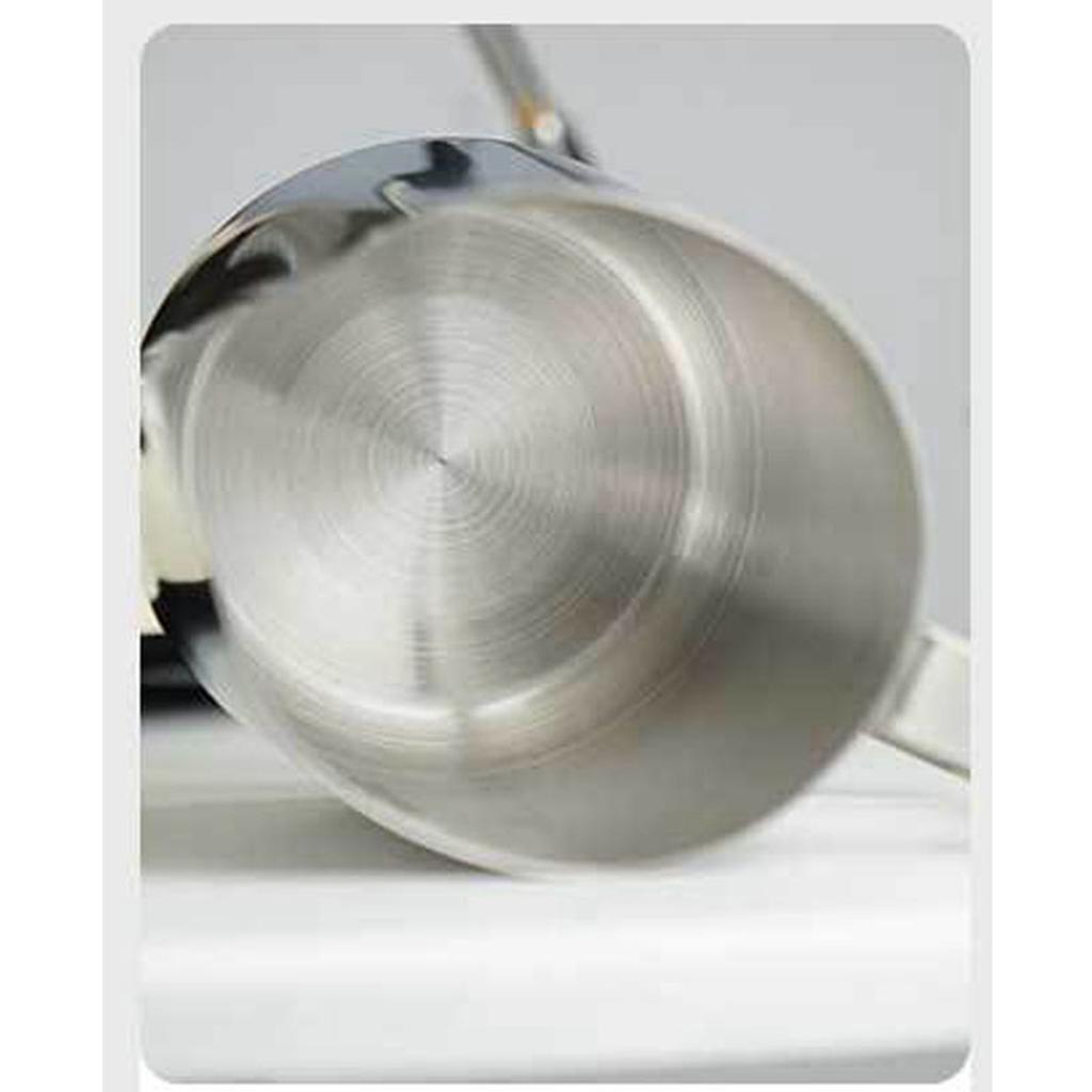 Milk Frothing Cup Stainless Steel Eagle Spout Milk Froth Pitcher 350ml Coffee Steaming Pitcher with Scale for Cafe