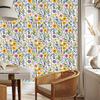 Wild Flowers Wallpaper Light Gray and Lime for Living Room and Bedroom 50x1000