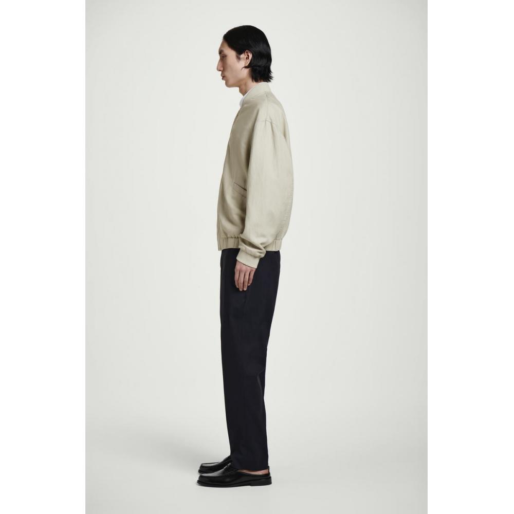 Cos Japan Linen Bomber Jacket
