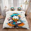 Set Biancheria da Letto Artistico Paperino 3 Pezzi Include Copripiumino e Federe, Adatto a Tutte le Stagioni W039