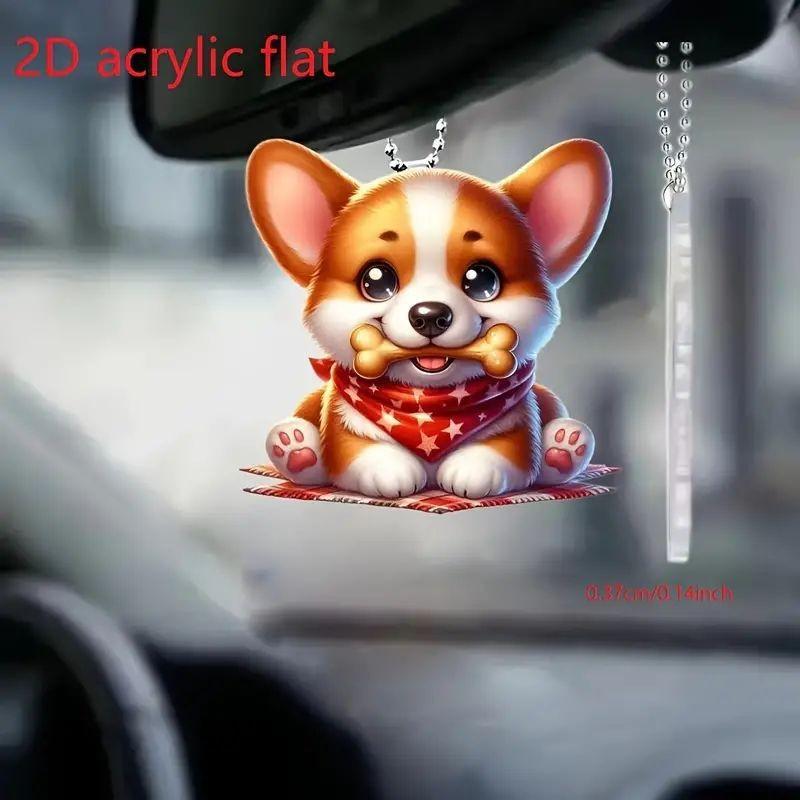 Acrylic Attractive Car Charm Colorful Cartoon Style Perfect For Personal Or Home Decoration
