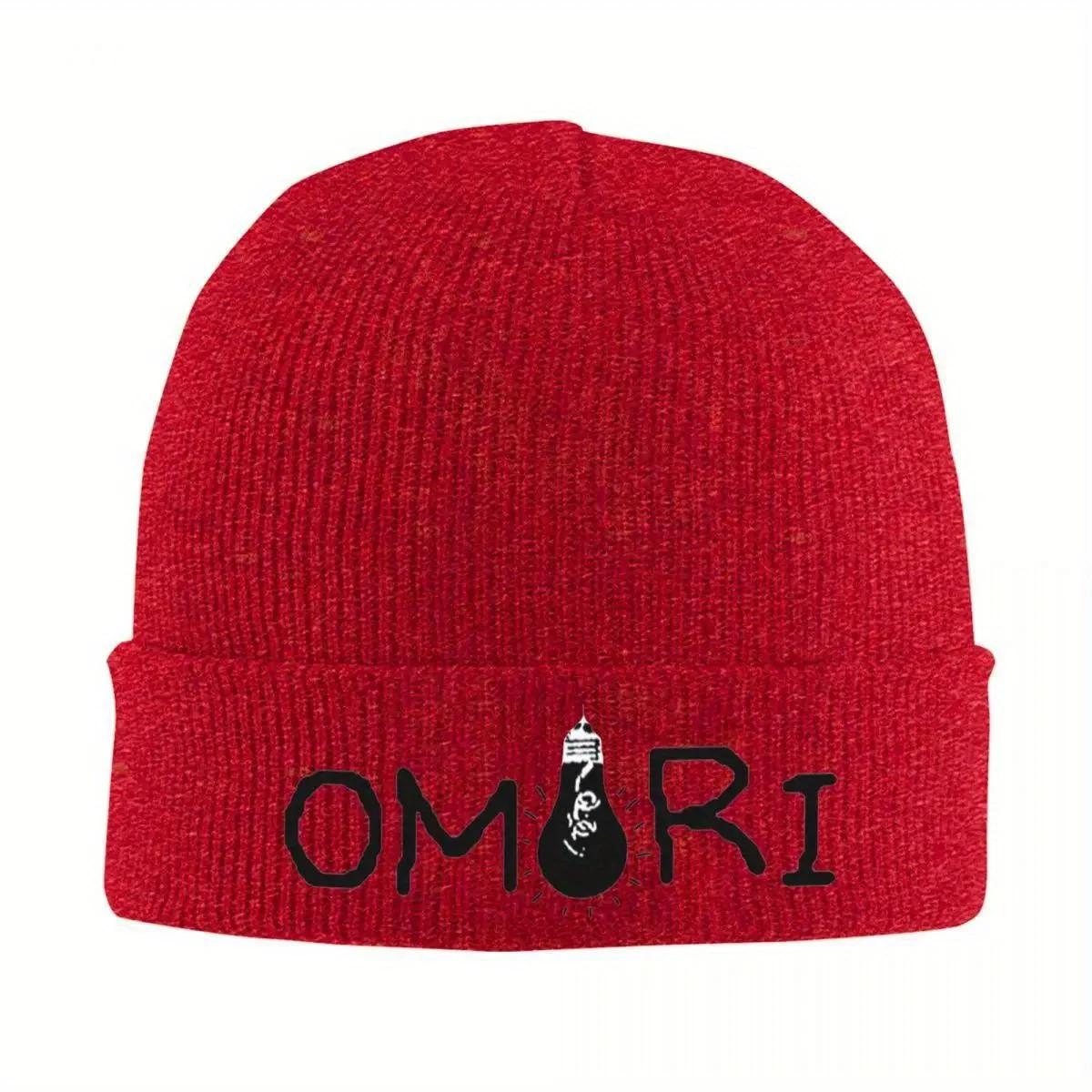 

new Omori Beanie Hats text Vintage Caps Unisex Women Gym Skullies Beanies Spring Design Head Wrap Beanie Hat