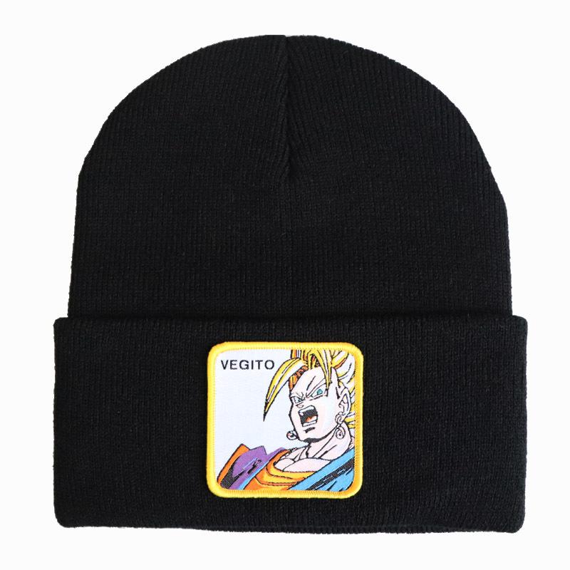 Anime merchandise Dragon Ball character Vegetto VEGITO Knitted hat, woolen hat, hip-hop ski pullover hat