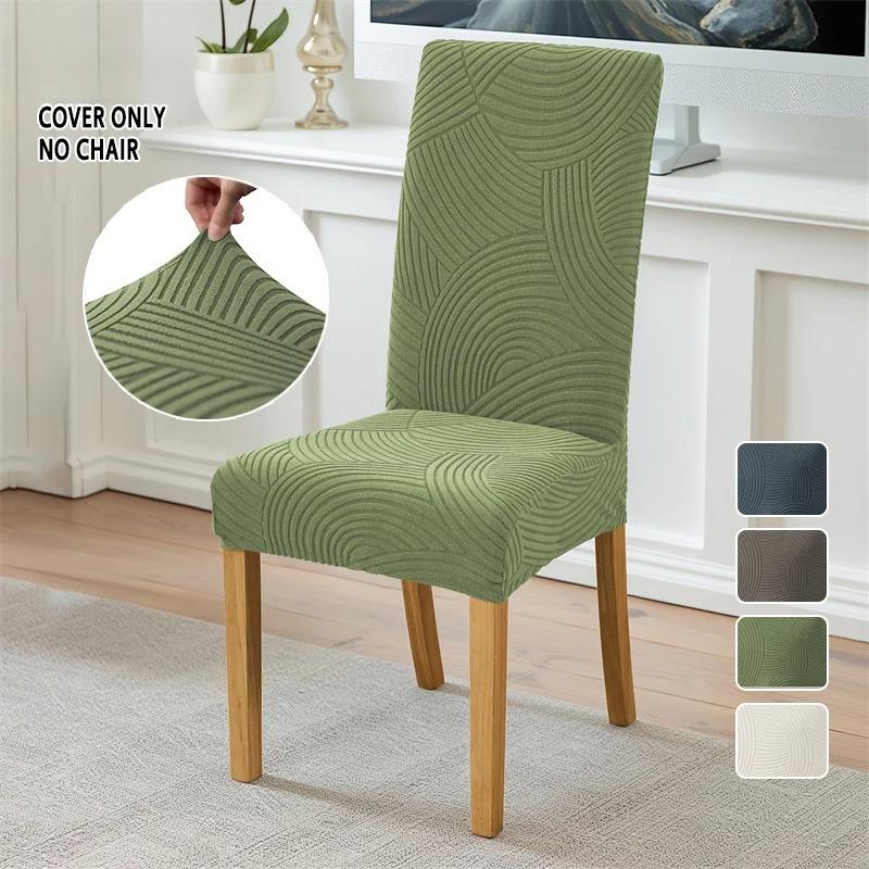 12pcs Soft Jacquard Chair Covers Thick Solid Color Chair Seat Cover Stretch Dining Room Chair Slipcover Banquet Restaurant 1pc 1450₽
