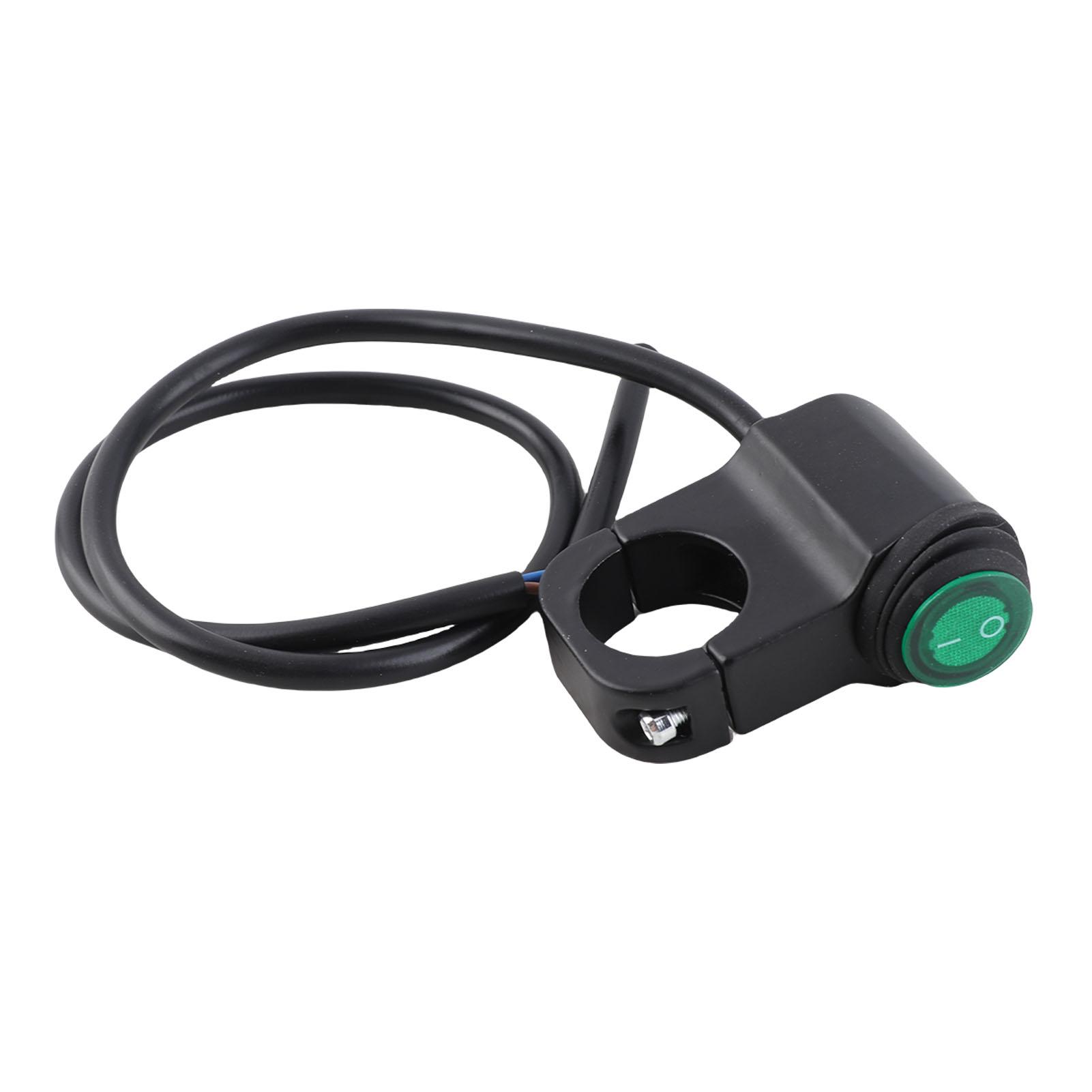 

12V Universal 22mm Handlebar Motorcycle Headlight Fog Spot Light ON OFF Switch Rainproof