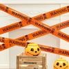 1pcs Halloween Warning Strip Plastic Isolation Belt Party Haunted House Decoration European and American Horror Atmosphere Warning Line