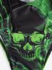 Rosegal Gothic Skulls Lightning Ombre Graphic Print Crisscross Strappy High Cut Bikini Set