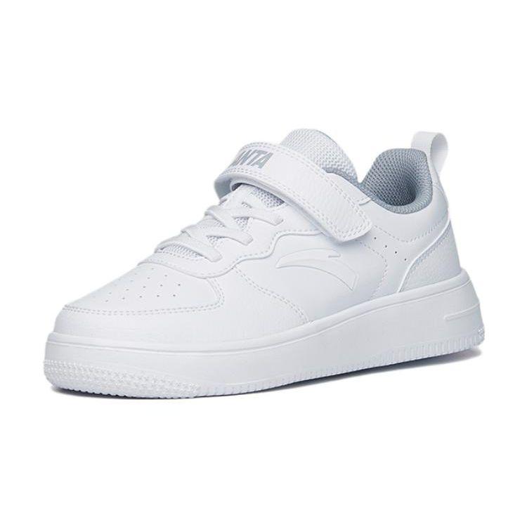 Anta Lightweight Shock Absorbing Anti-Kick Low-Top Kids Skate Shoes Kids Sneaker White A332338063J-1