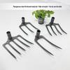 Multi-Tined Agricultural Hoe and Rake for Soil Loosening, Tilling, and Digging