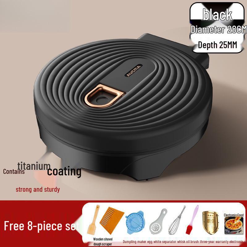 Large Dual-Sided Electric Griddle for Crepes and Pancakes