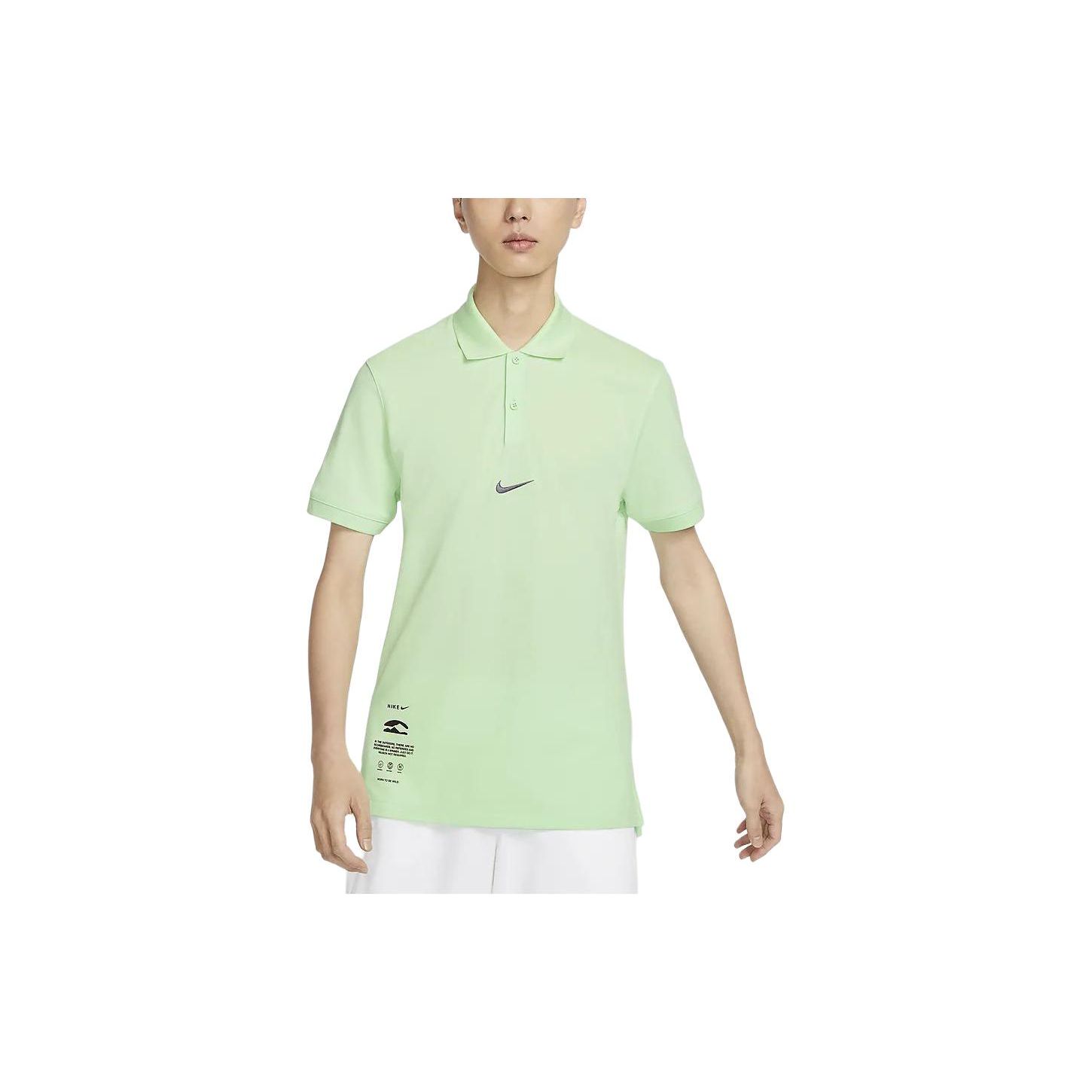 

Nike Пуловер с принтом логотипа, мужская рубашка-поло с коротким рукавом, цвет Steam-Green HF6168376 XXL